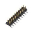 Konektor: kolíkové vidlice PIN: 20 2mm zlacený SMT svislý