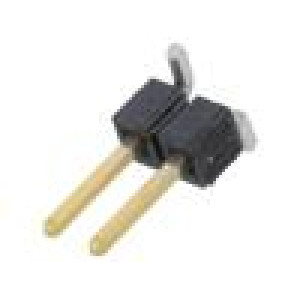 Konektor: kolíkové vidlice PIN: 2 2,54mm zlacený SMT svislý