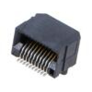 Konektor: na hranu PIN: 20 0,635mm zlacený SMT na PCB