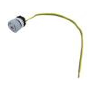 Přepínač: nouzové zastavení 22mm Stab.pol: 2 NC šedá LED IP65