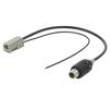 Cable GT13 socket,HC97 plug black straight 0.2m
