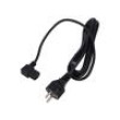 Kabel 3x1mm2 CEE 7/7 (E/F) vidlice,IEC C13 zásuvka 90° PVC