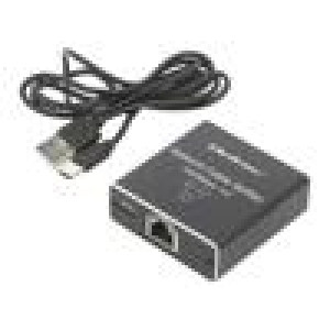 Switch Fast Ethernet černá 100m Sada: kabel USB A-USB C