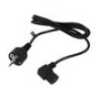 Kabel 3x0,75mm2 CEE 7/7 (E/F) vidlice,IEC C13 zásuvka 90°