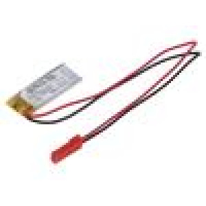 Akum: Li-Po 3,7V 110mAh vodiče,konektor JST SYP-02T-1