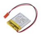 Akum: Li-Po 3,7V 1050mAh vodiče,konektor JST SYP-02T-1