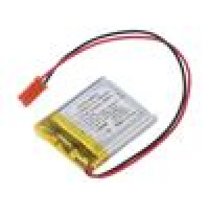 Akum: Li-Po 3,7V 1050mAh vodiče,konektor JST SYP-02T-1
