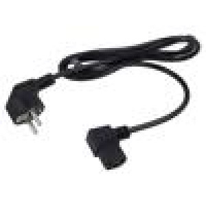 Kabel 3x0,75mm2 PVC 1,5m černá 10A 250V