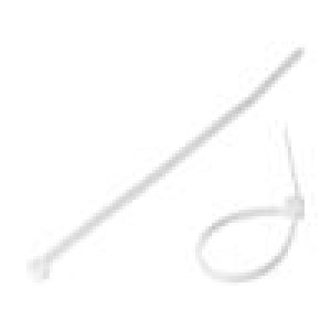 Cable tie lumiscent L: 100mm W: 2.5mm white polyamide