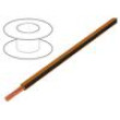 Vodič X05V-K lanko Cu 0,5mm2 PVC oranžovo-černá 300V,500V