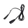 Kabel 2x0,75mm2 IEC C7 zásuvka,IEC C8 vidlice PVC 2m černá