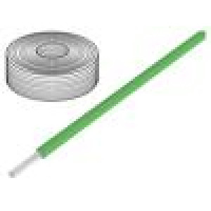Vodič LifY-Toy lanko Cu 0,04mm2 PVC zelená 60V 10m Třída: 5