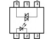 K3021P Optotriak 3,75kV Uvýst:400V bez obvodu spínání v nule DIP6