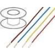 Kabel LgY licna Cu 0,35mm2 PVC červeno-  300/500V