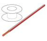 Kabel LgY licna Cu 0,35mm2 PVC bílo-červená 300/500V