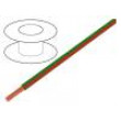 Kabel LgY licna Cu 0,5mm2 PVC zeleno-červená 300/500V