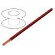 Kabel LgY licna Cu 0,5mm2 PVC červeno-černá 300/500V