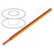 Kabel LgY licna Cu 0,5mm2 PVC červeno-  300/500V