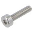 Šroub M2x8 0,4 Hlava: válcová Torx® TX06 nerezavějící ocel A2