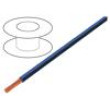 Vodič X05V-K lanko Cu 0,5mm2 PVC modro-černá 300V,500V 250m