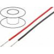 Kabel TLY licna Cu 0,22mm2 PVC červená 150V