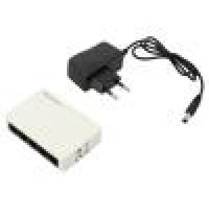 Switch Fast Ethernet bilá 150m Sada: kabel DC,napájecí zdroj