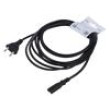 Kabel 2x0,75mm2 CEE 7/16 (C) vidlice,IEC C7 zásuvka PVC 5m