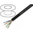 Kabel U/UTP 5e externí drát Cu 4x2x24AWG PE černá