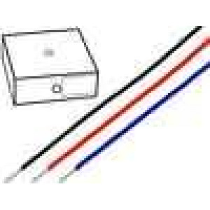 Kabel SiD drát Cu 0,75mm2 silikon červená -60-180°C 300/500V
