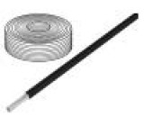 Kabel SiF licna Cu 0,25mm2 silikon černá -60-180°C 500V