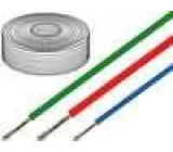 Kabel SiF licna Cu 0,25mm2 silikon červená -60-180°C 500V