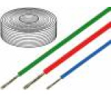 Kabel SiF licna Cu 0,25mm2 silikon bílá -60-180°C 500V