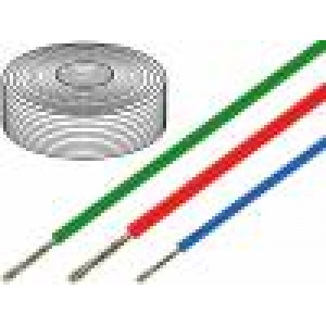 Kabel SiF licna Cu 0,75mm2 silikon   -60-180°C 500V