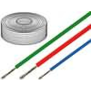 Kabel SiF licna Cu 0,75mm2 silikon šedá -60-180°C 500V
