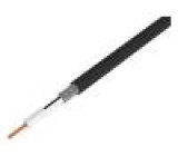 Kabel koaxiální RG179 1x75Ω drát Cu 28,5AWG PVC černá 305m