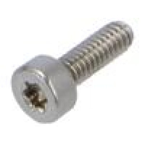 Šroub M2x6 0,4 Hlava: válcová Torx® TX06 nerezavějící ocel A2