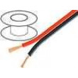 Kabel reproduktorový 2x2,5mm2 licna CCA černo-červená 100m