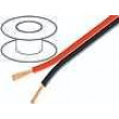 Kabel reproduktorový 2x4mm2 licna CCA černo-červená 100m