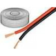 Kabel reproduktorový 2x0,5mm2 licna OFC černo-červená 10m
