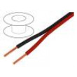 Kabel reproduktorový 2x1,5mm2 licna CCA PVC černo-červená