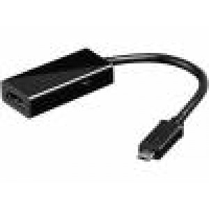 Adaptér MHL HDMI zásuvka USB B micro vidlice 0,06m černá