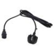 Kabel 3x1mm2 BS 1363 (G) vidlice,IEC C13 zásuvka PVC 3m 10A