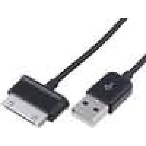 Kabel USB A vidlice, vidlice Samsung 1,2m černá