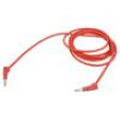 BU-2323-10-120-2 Měřicí šňůra 45A banánek 4 mm,z obou stran izolované červená