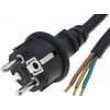 Kabel 3x1,5mm2 CEE 7/7 (E/F) vidlice,vodiče neoprén 3m černá