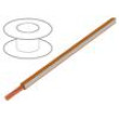 Vodič X05V-K lanko Cu 0,5mm2 PVC oranžovo-bílá 300V,500V