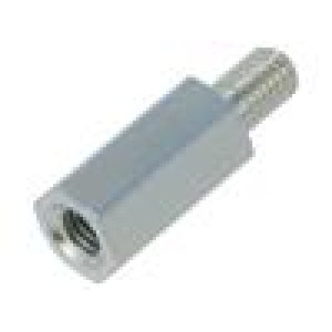Distanční sloupek se závitem 20mm Vnit.závit: M6 šestihranný