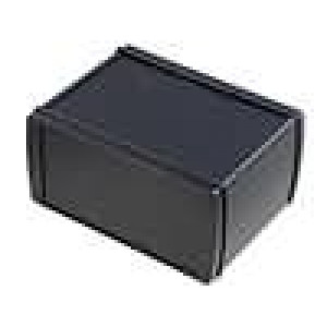 Krabička s panelem ALUBOS X:169mm Y:100mm Z:82mm hliník černá