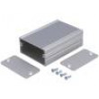 Krabička s panelem AKG X:55mm Y:80mm Z:28mm hliník šedá