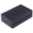 Krabička s panelem AKG X:55mm Y:80mm Z:28mm hliník černá